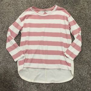 Rose & Ivory Stripe Sweater